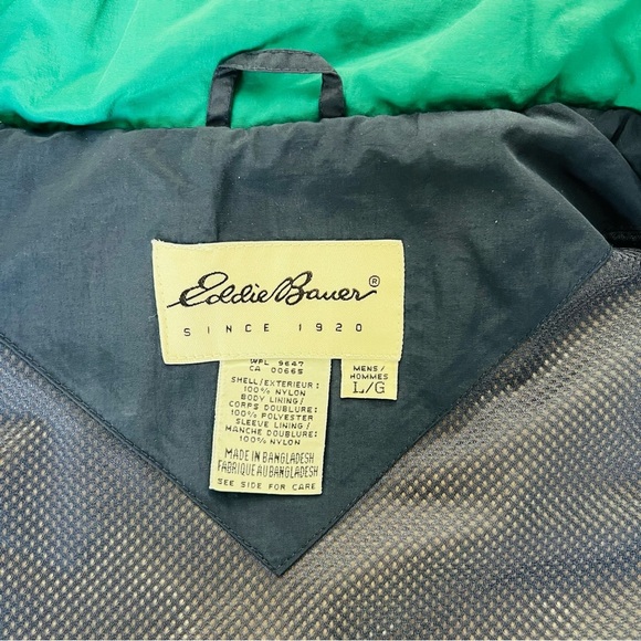 Eddie Bauer 100% Nylon Waterproof Men’s Bomber Jacket size L/G - Picture 11 of 15